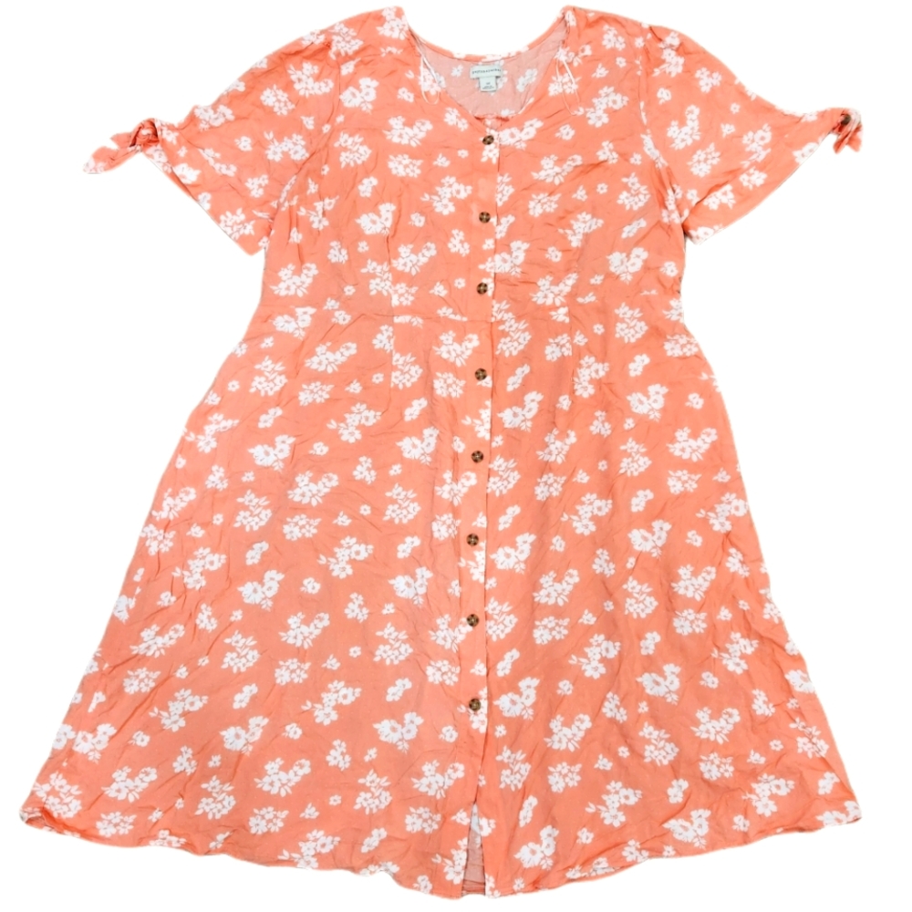 Plus Size Coral Summer Dress